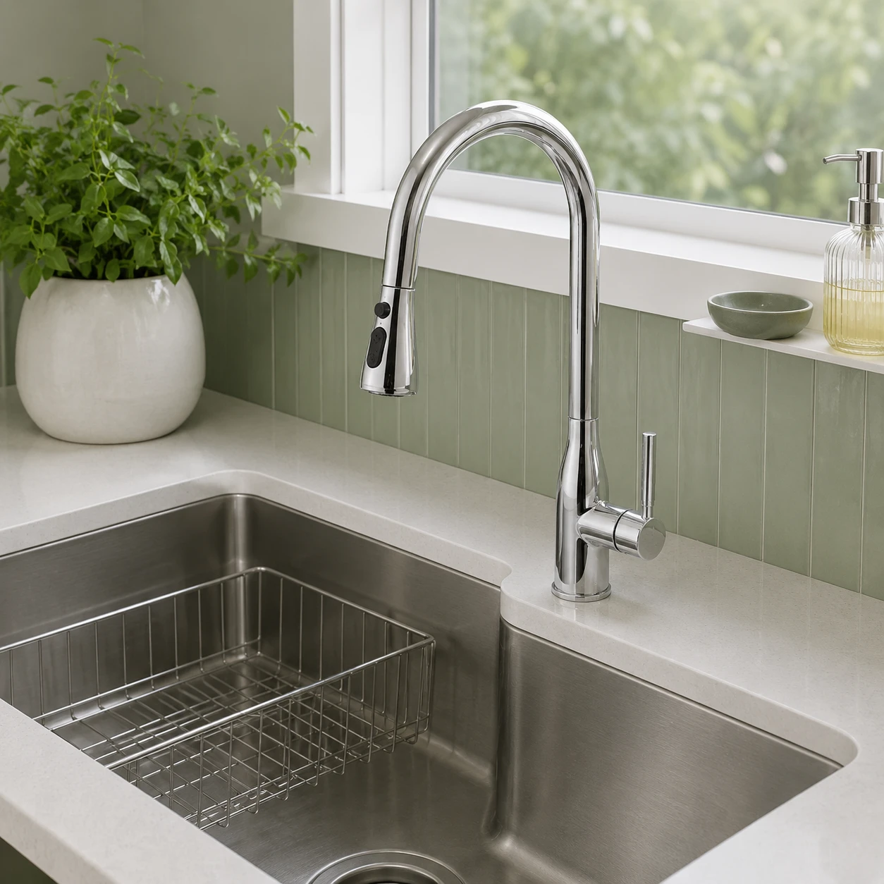 Vòi bếp rút dây nóng lạnh CO 5619