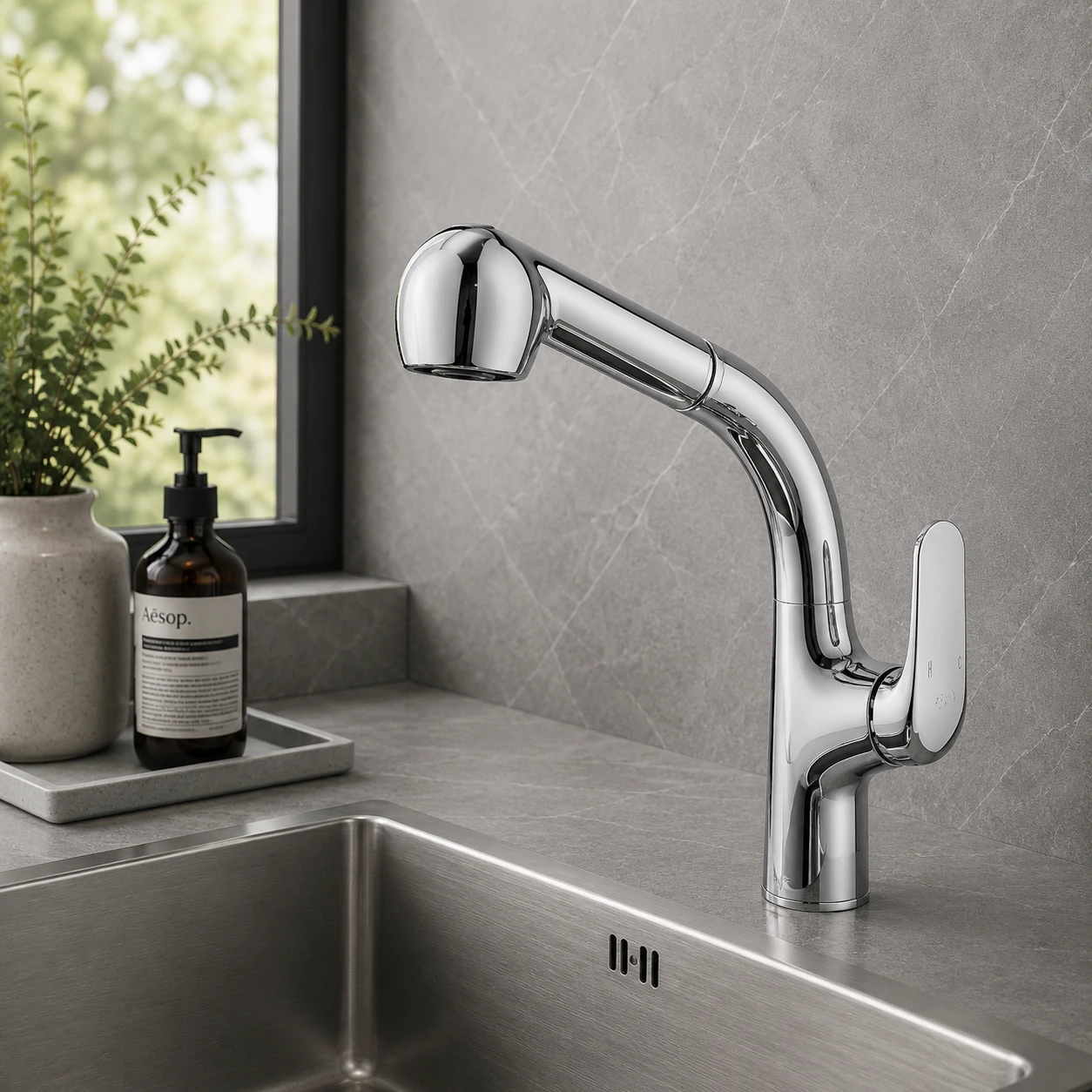 Vòi bếp rút dây nóng lạnh CO 9120