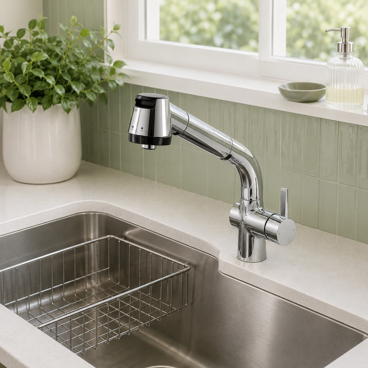 Vòi bếp rút dây nóng lạnh CO 9220