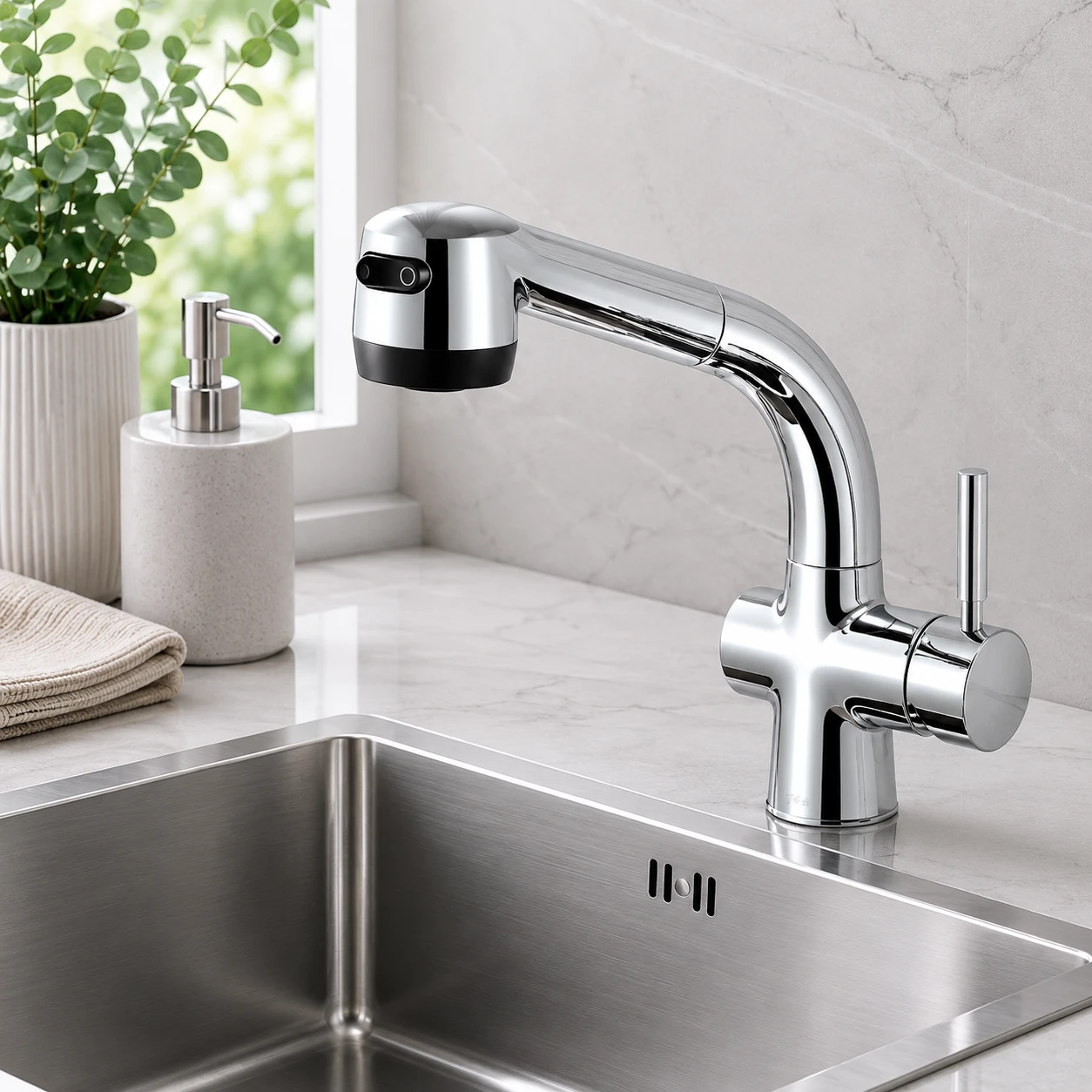 Vòi bếp rút dây nóng lạnh CO 5020