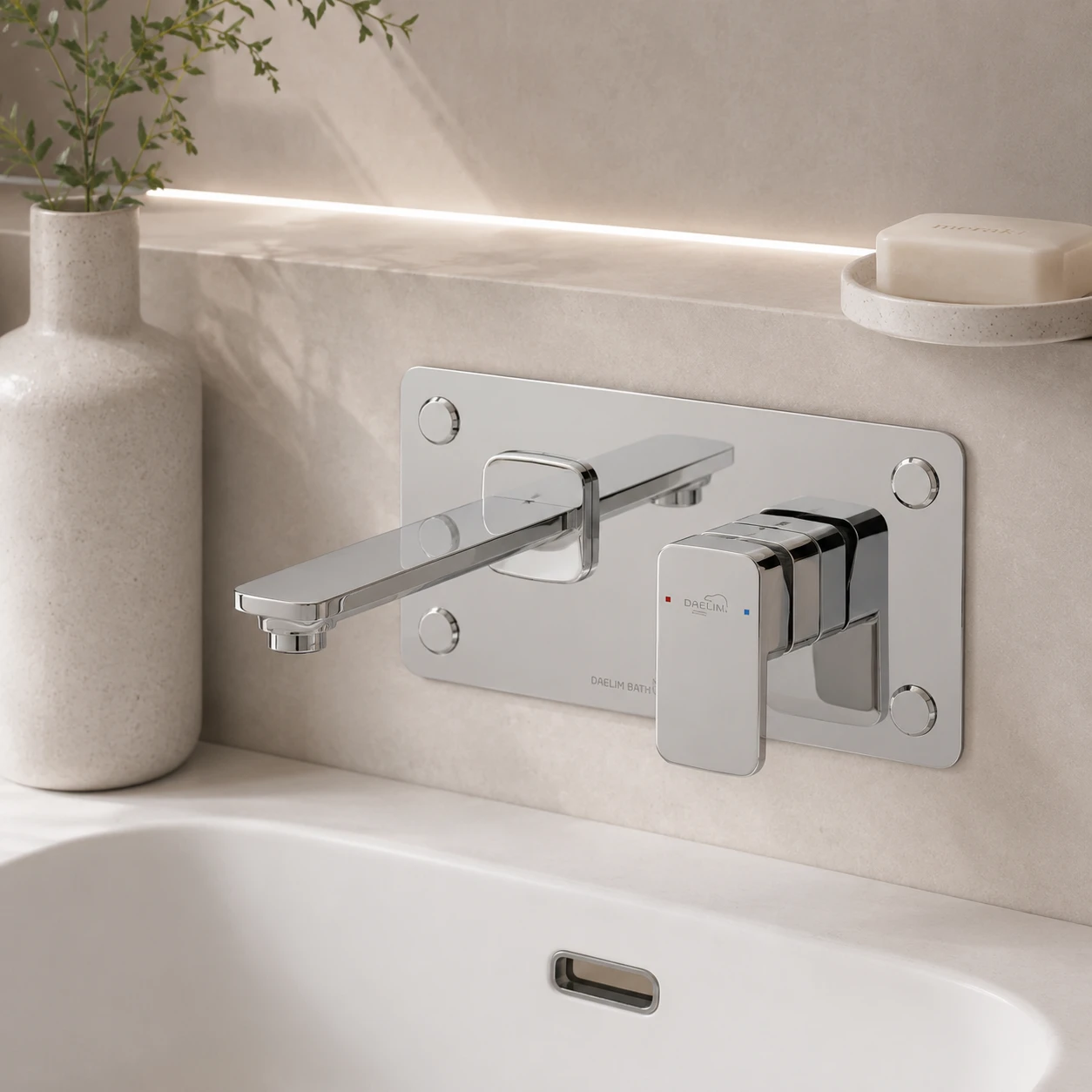 Vòi lavabo cao cấp nóng lạnh âm tường CO 9610